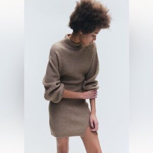 Mock Neck Sweater Dress
